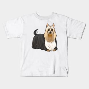 Dog - Silky Terrier - Black and Tan Kids T-Shirt